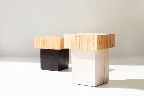 Solid Wood Side Table Viktor Image 01