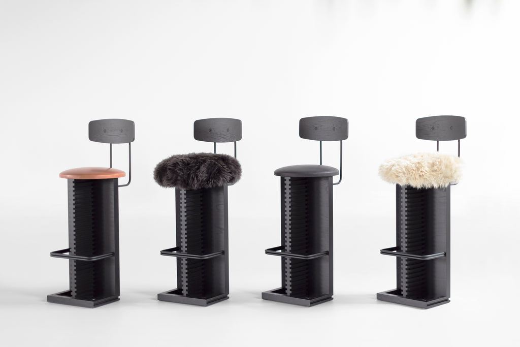 Black Bar Stool Cicely Backs, image 1