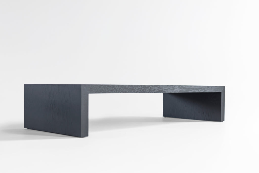 Blackened Oak Waterfall Coffee Table, image 1