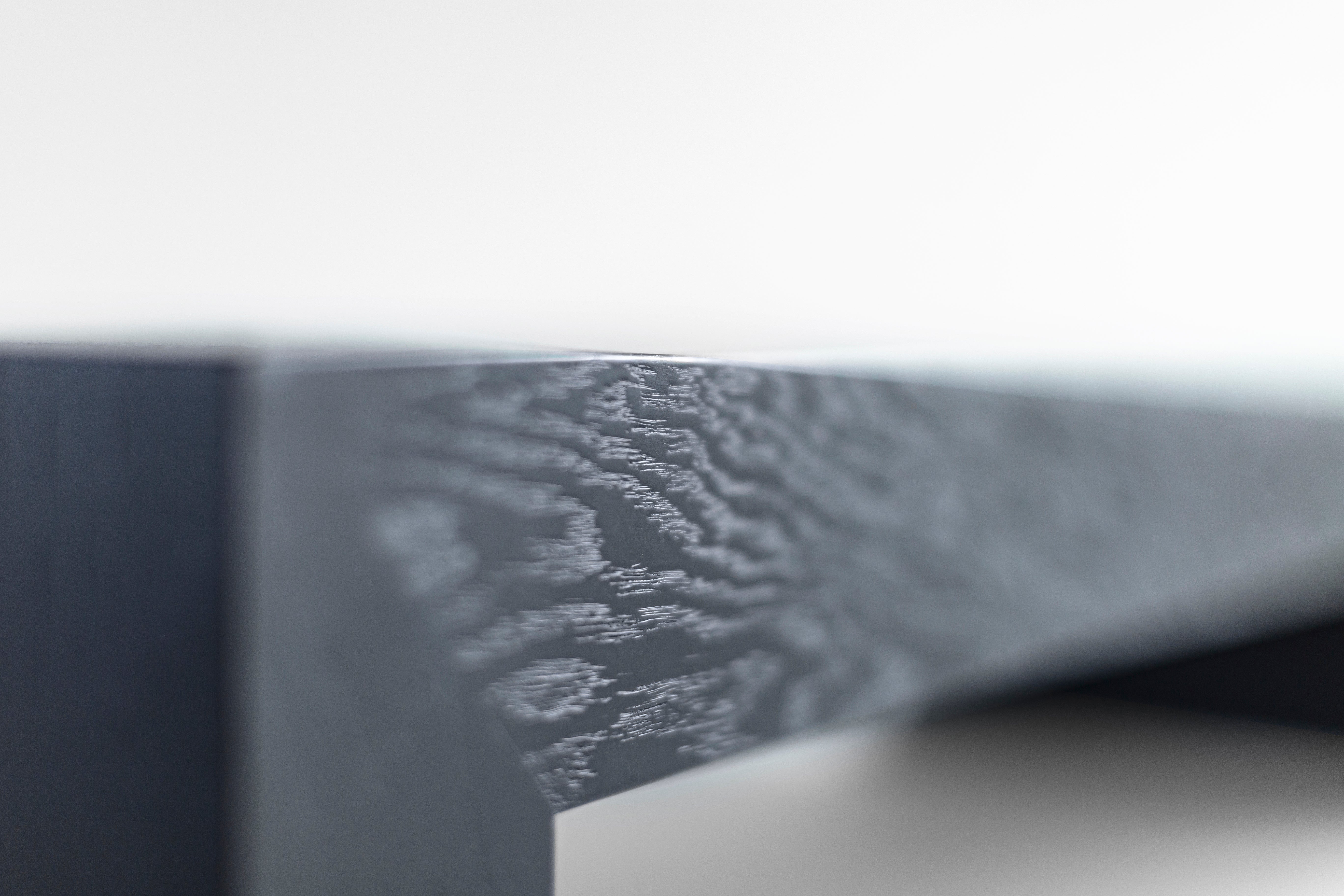 Blackened Oak Waterfall Coffee Table, image 6