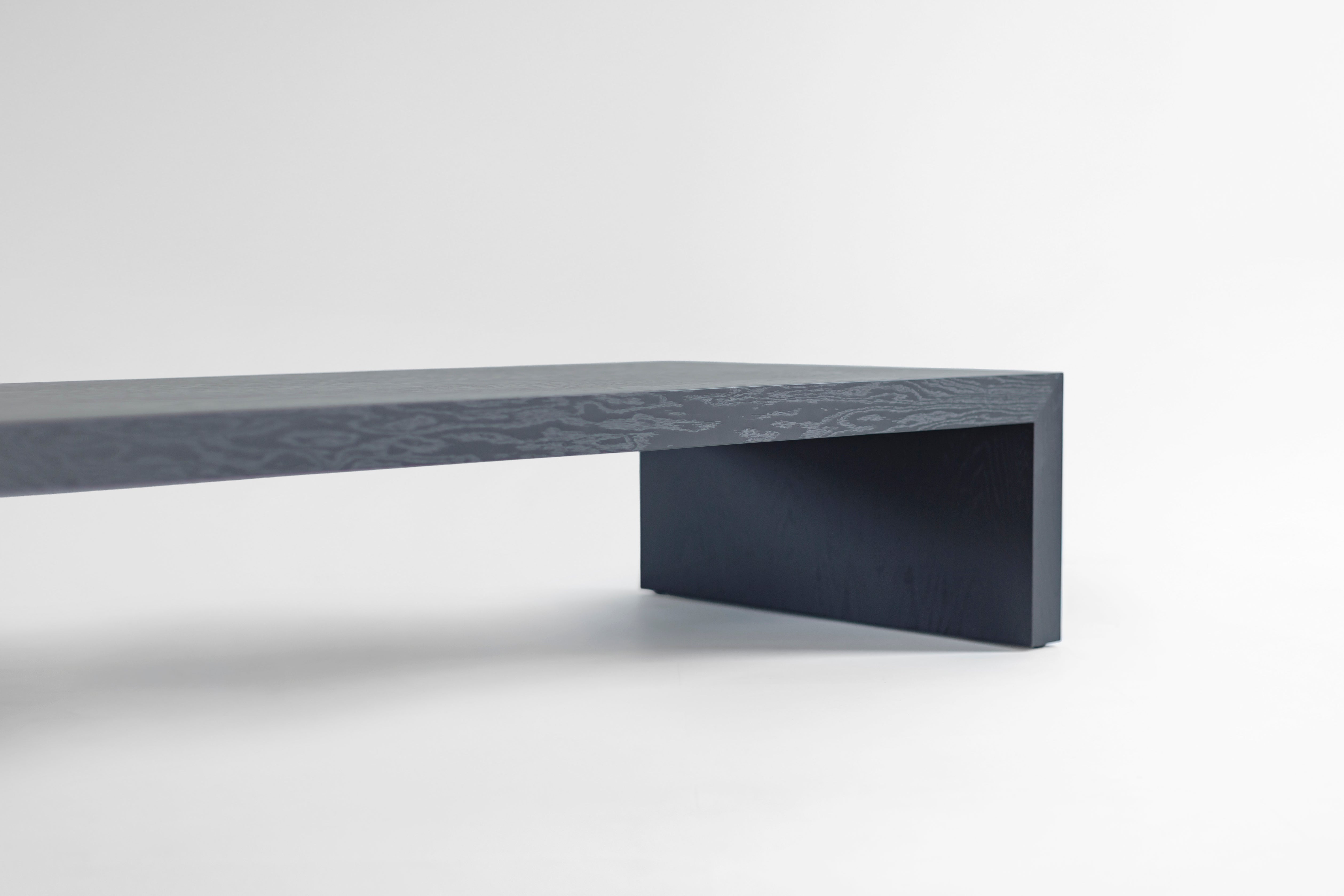 Blackened Oak Waterfall Coffee Table, image 8