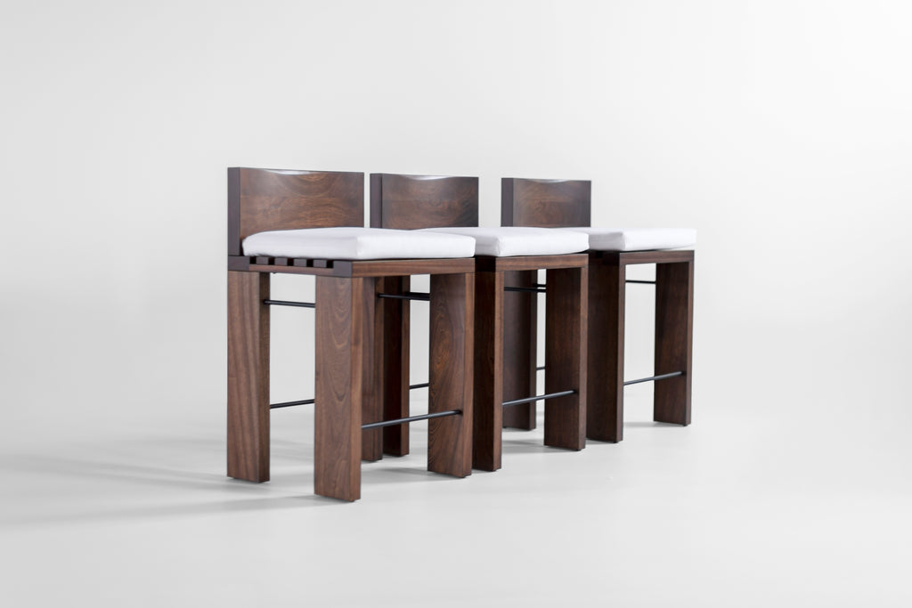 Chile Stools Outdoor Walnut Finish, image 1