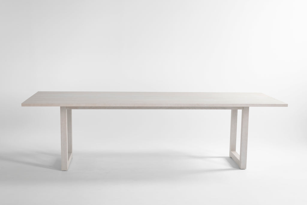 Harvest Dining Table Pickled White Oak, image 8