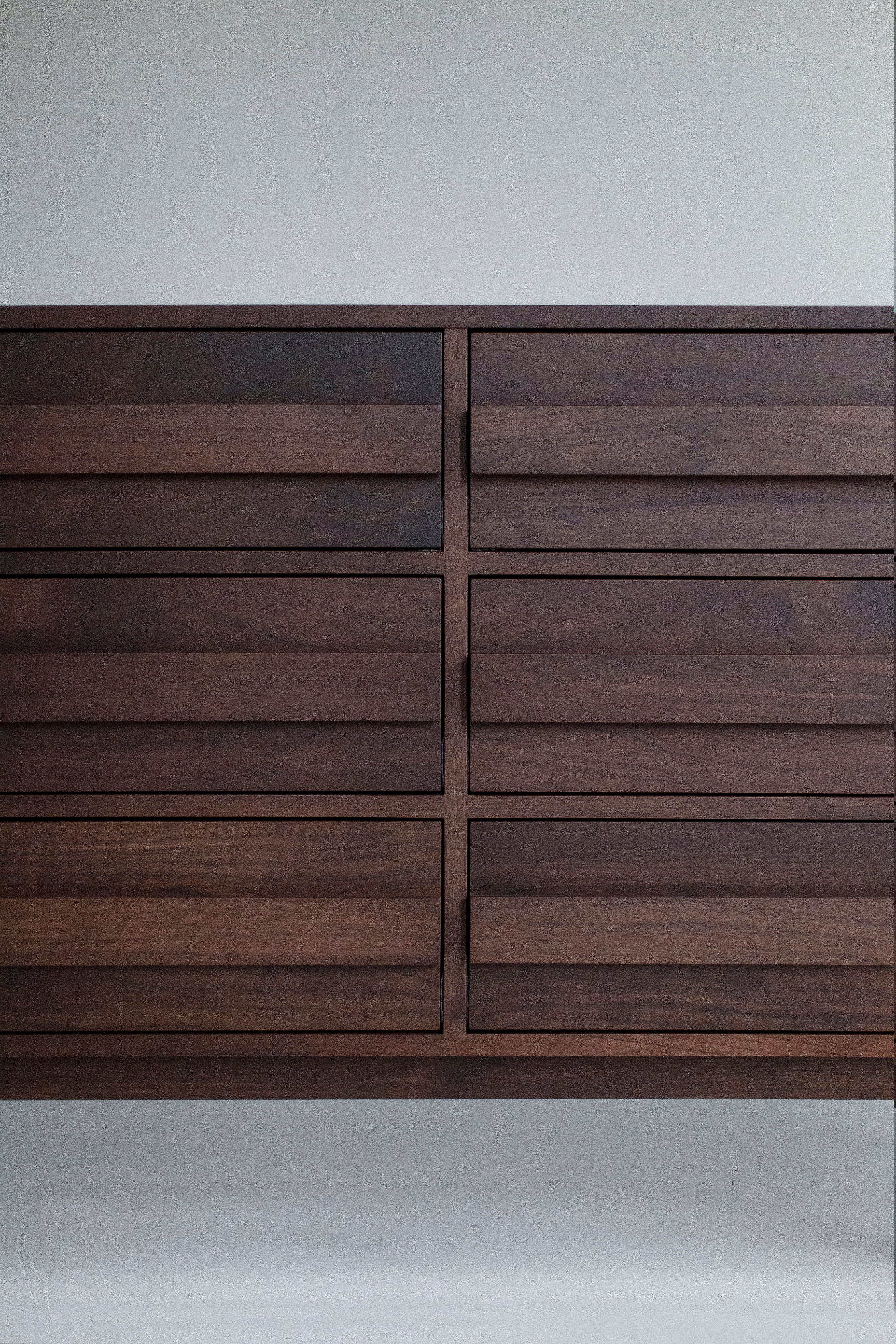 Modern 6 Foot Walnut Dresser, image 7