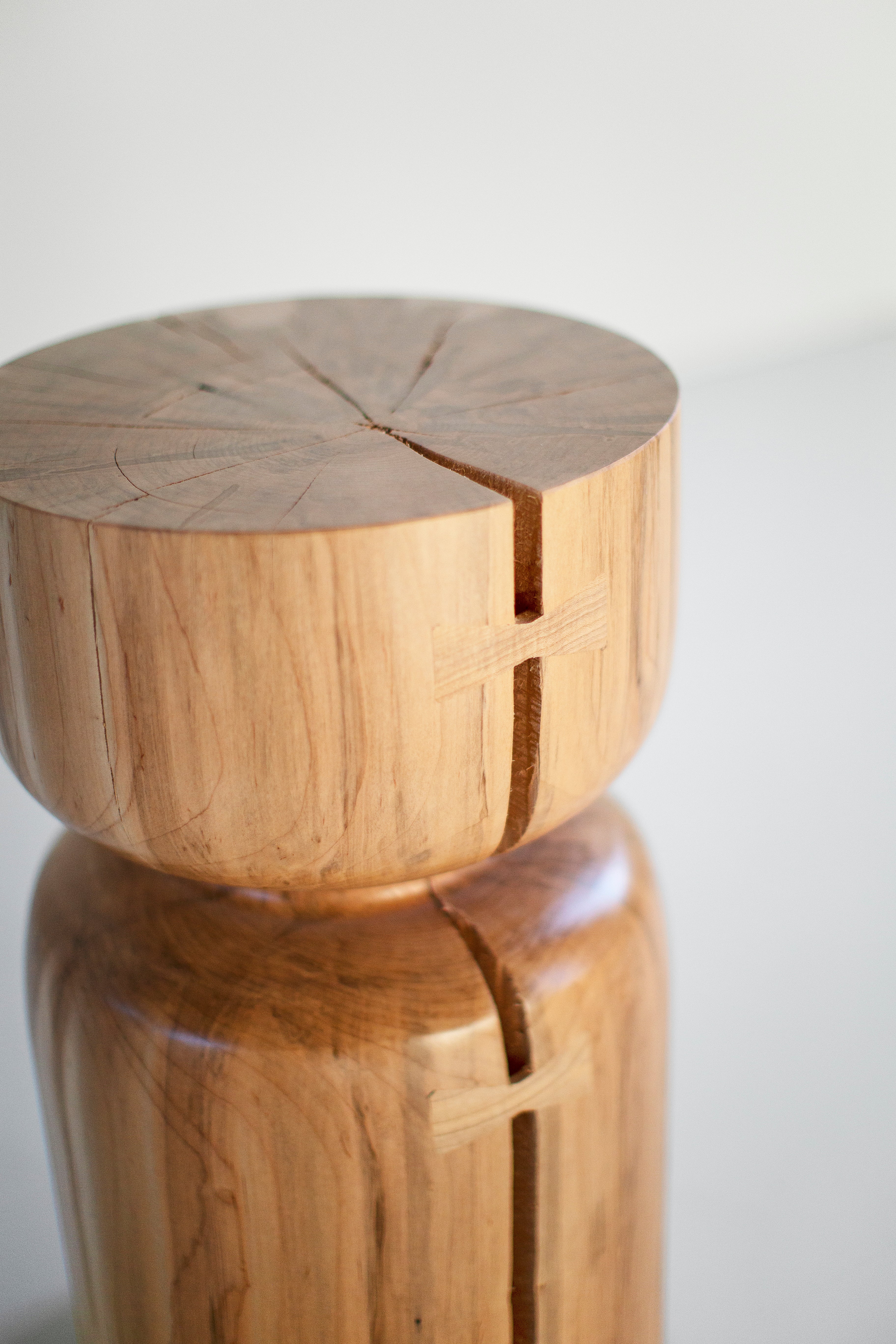 Natural Wood Roma Counter Stool, image 2