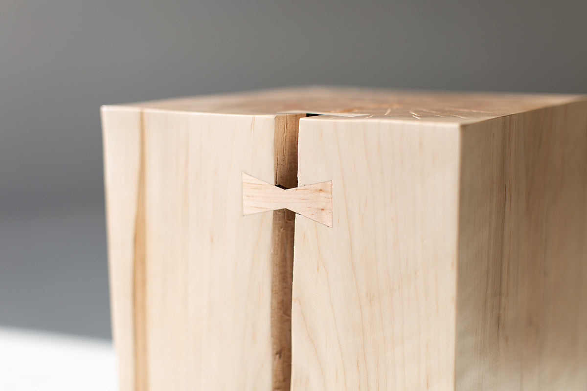 Natural Wood Side Table Quick Ship Image 02