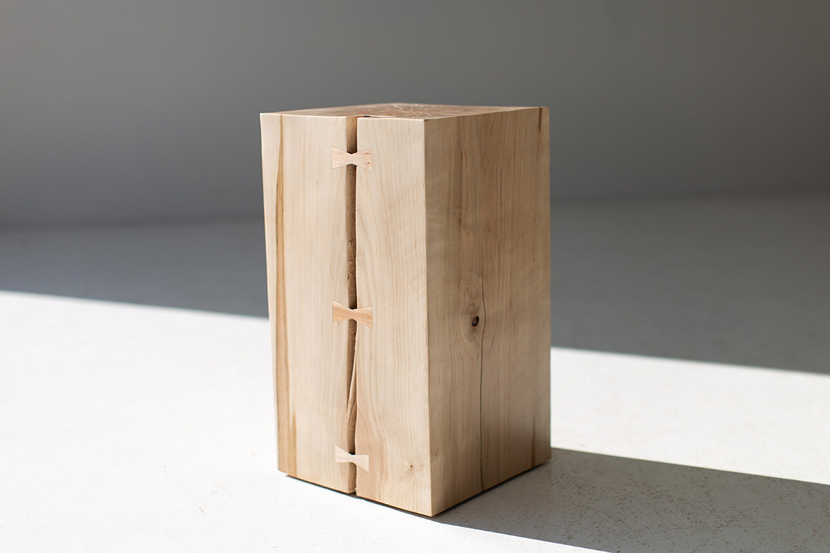 Natural Wood Side Table Quick Ship Image 10