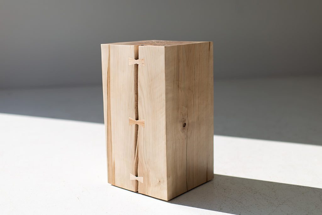 Natural Wood Side Table Quick Ship Image 10
