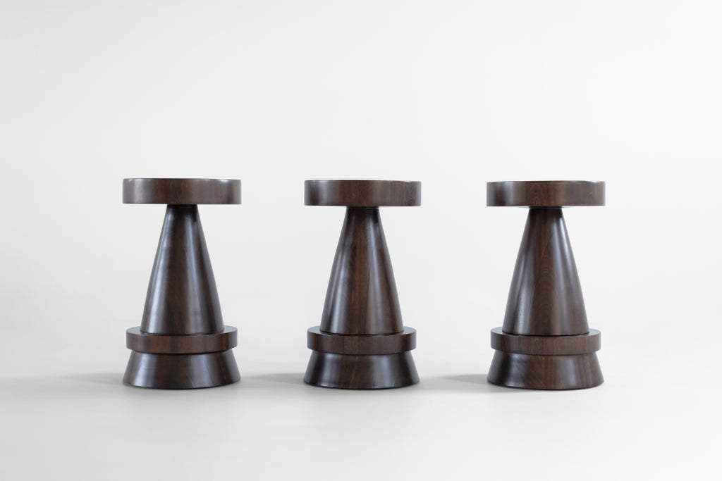Outdoor Boca Counter Stool Exterior Walnut Finish, image 1