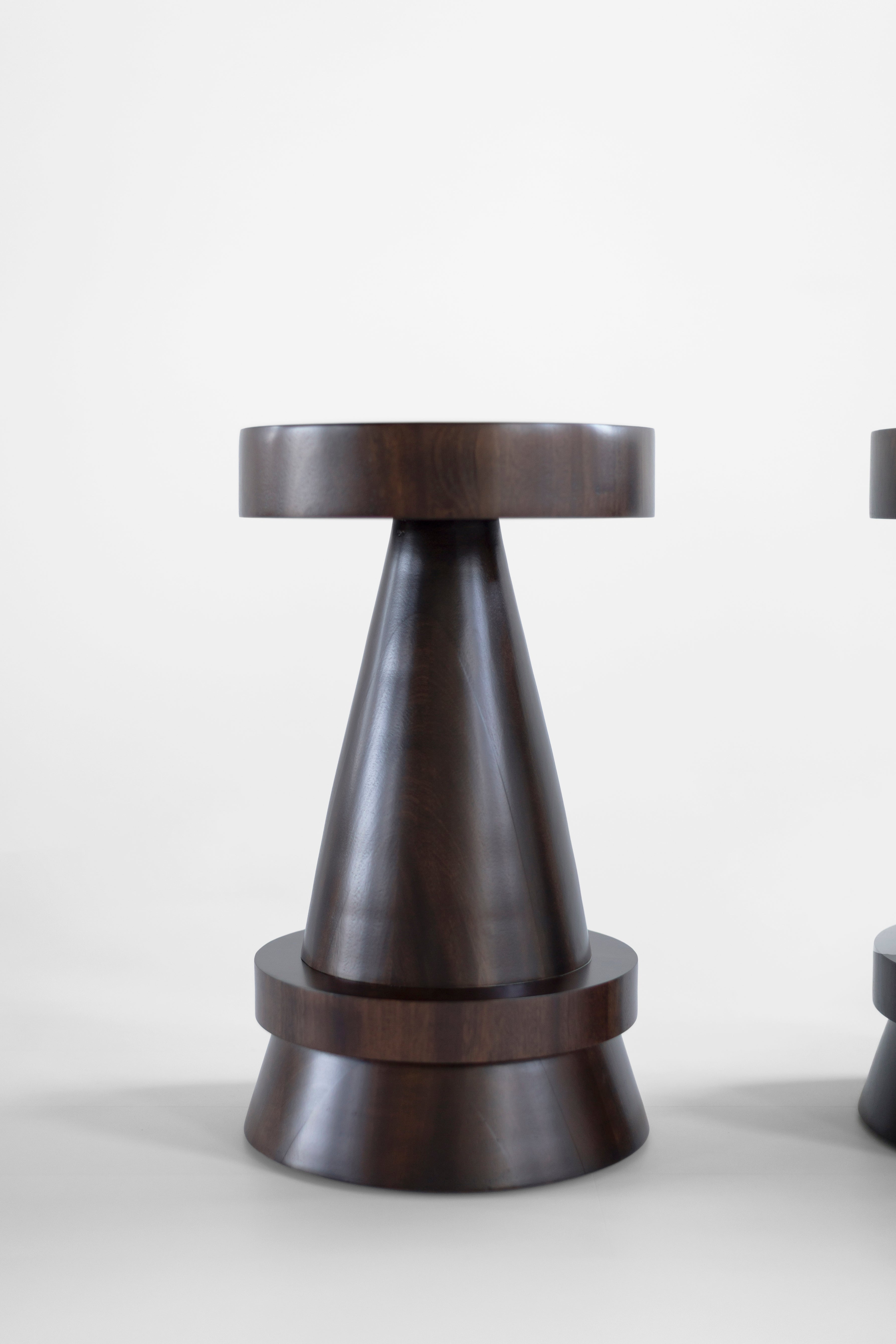 Outdoor Boca Counter Stool Exterior Walnut Finish, image 5