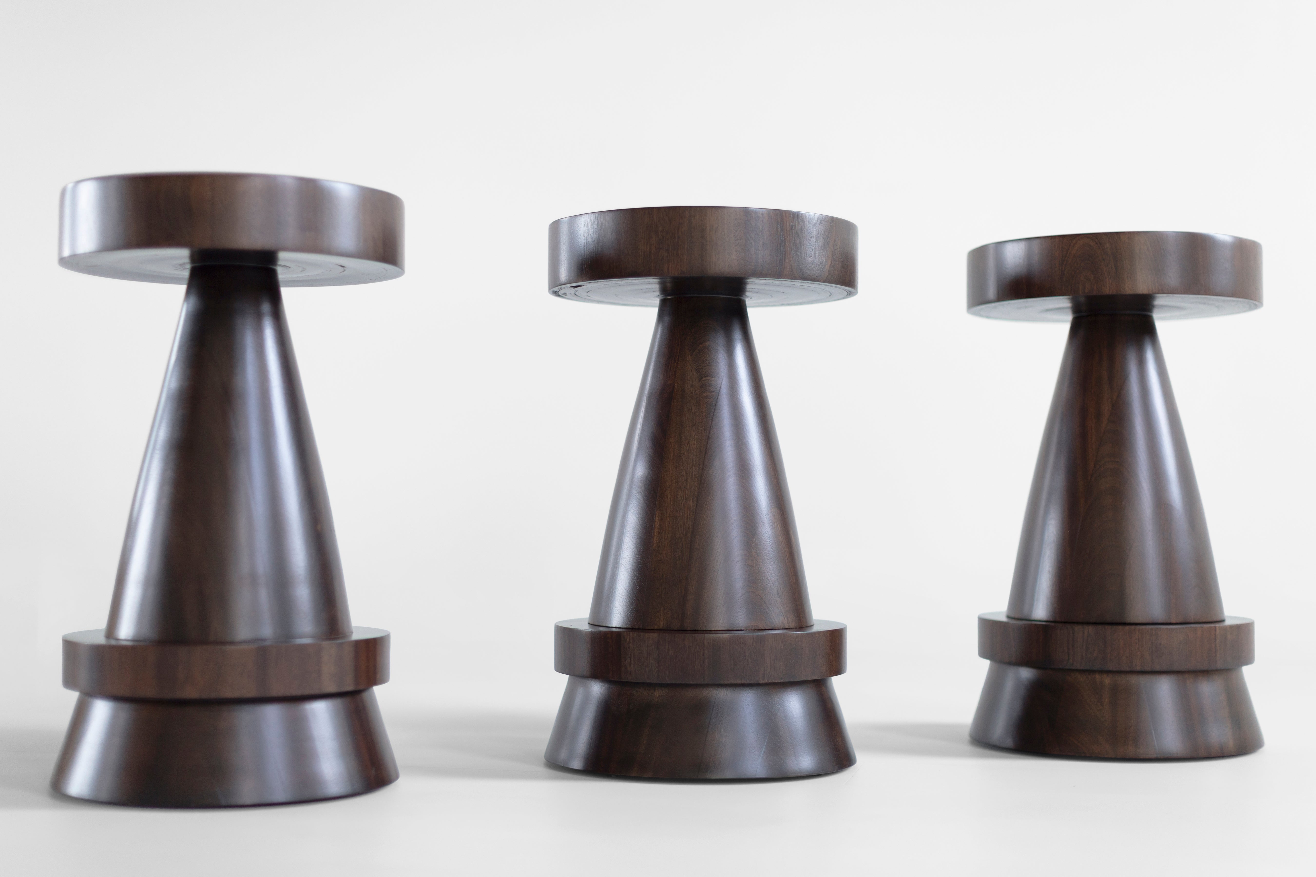 Outdoor Boca Counter Stool Exterior Walnut Finish, image 7