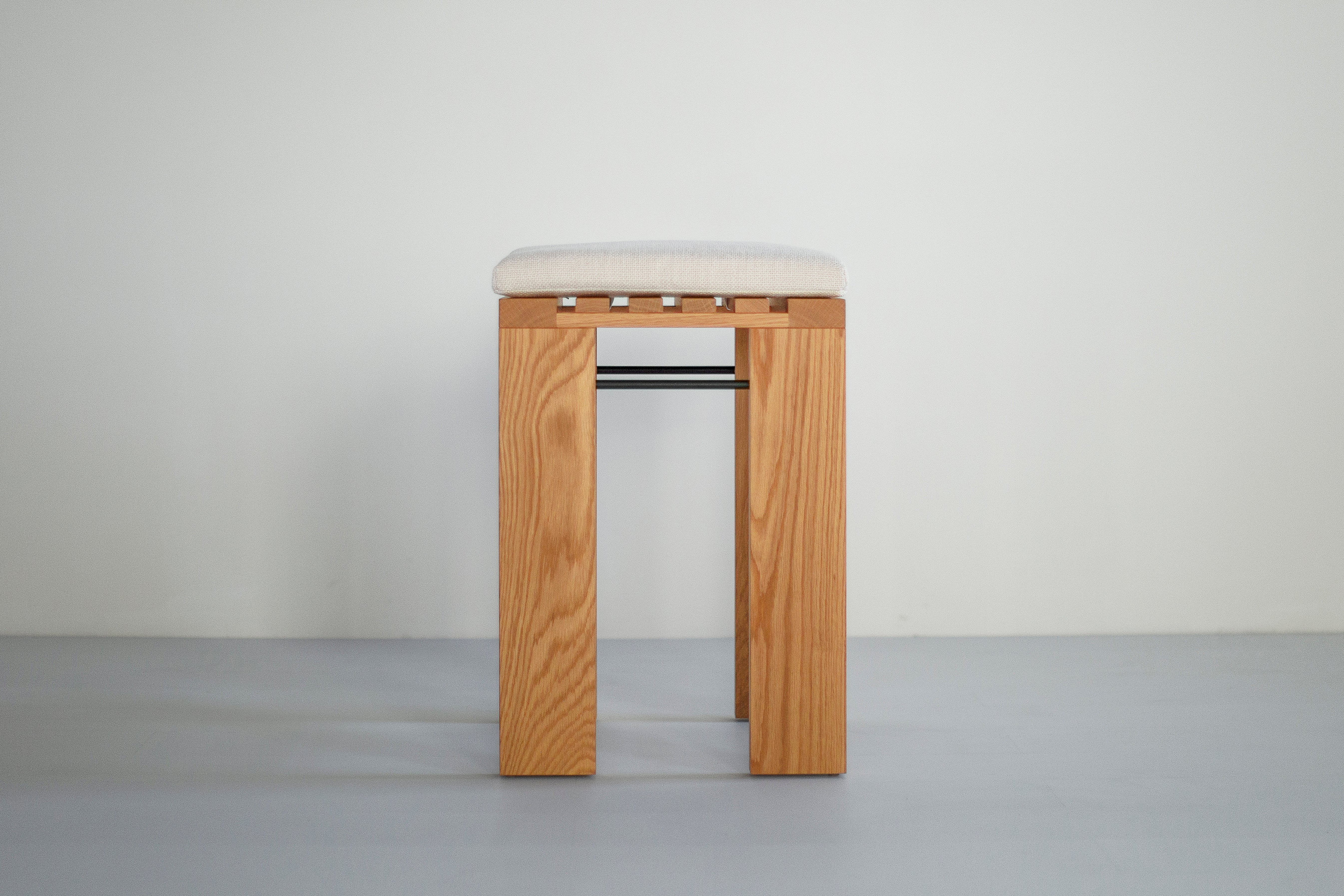Simple White Oak Counter Stool, image 9