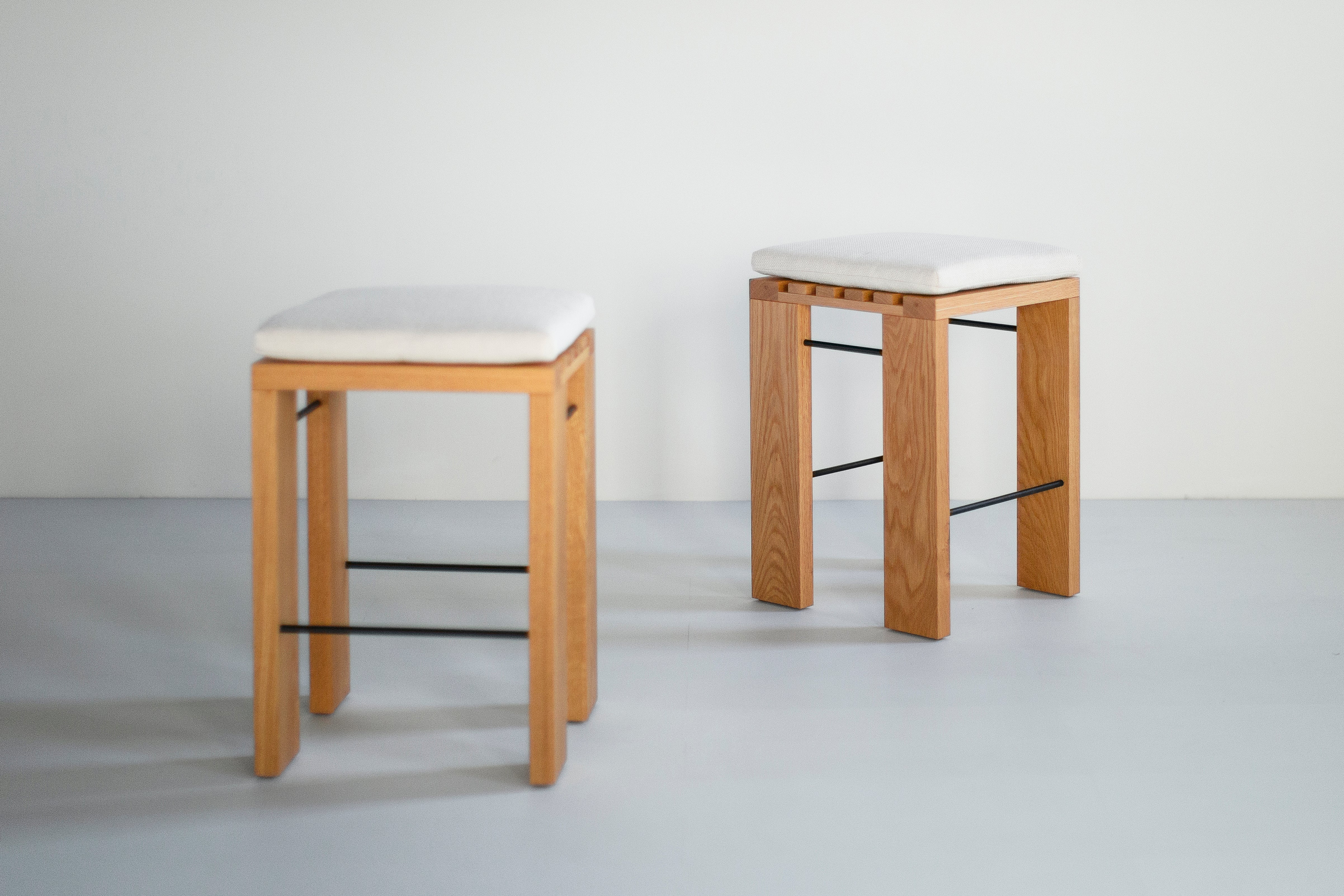 Simple White Oak Counter Stool, image 10