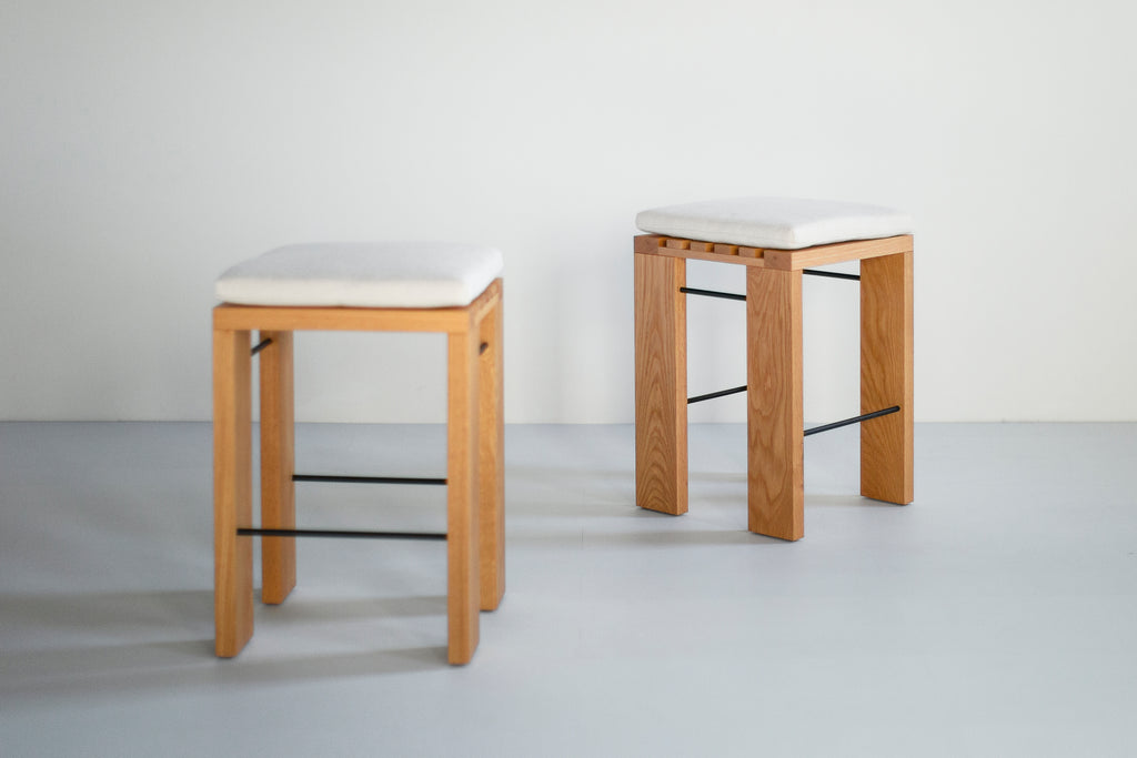 Simple White Oak Counter Stool, image 10