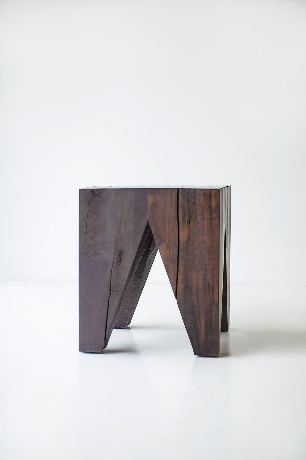 Solid Wood Modern Side Table The Large Vega Image 09
