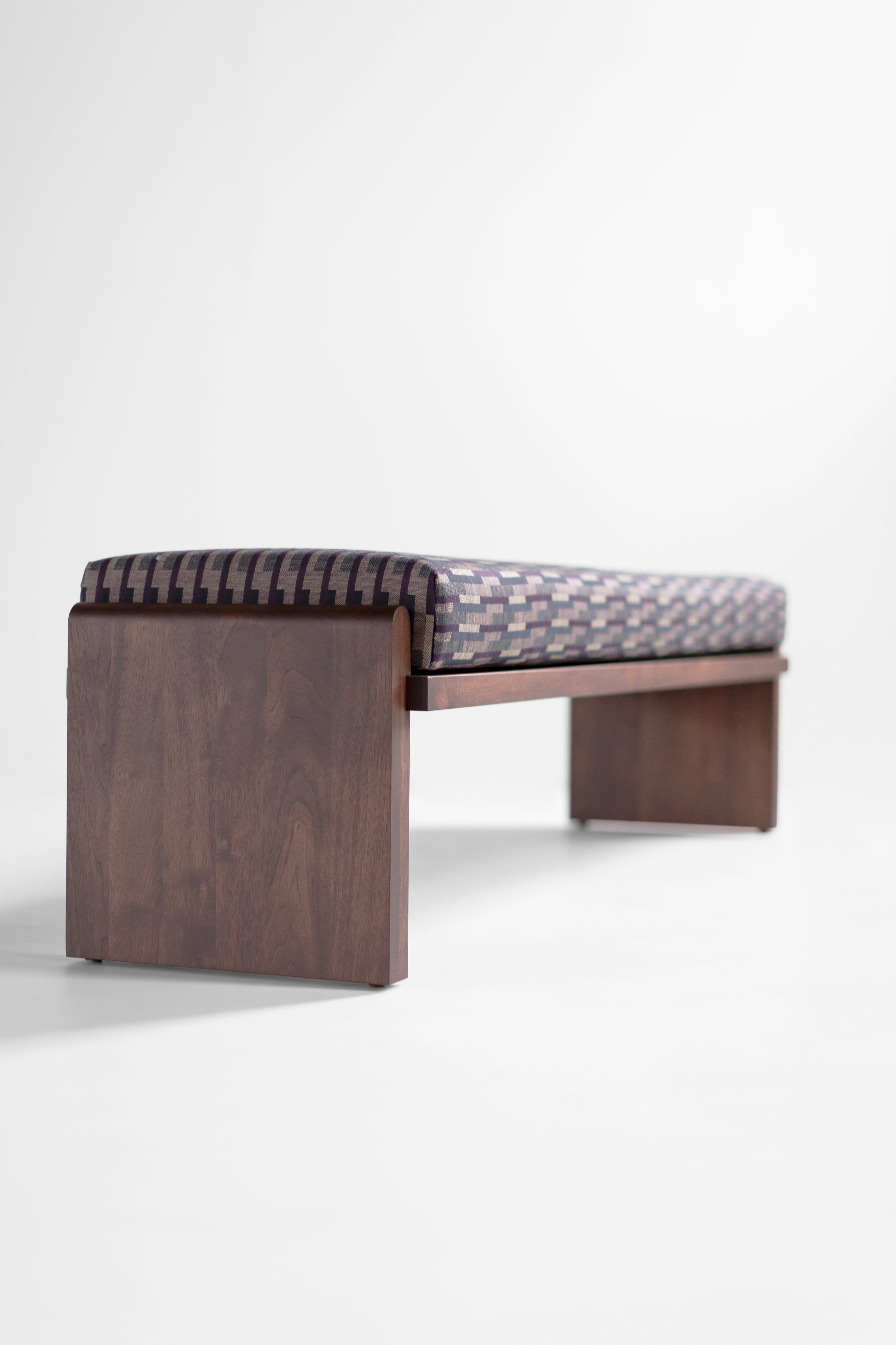 Walnut Iris Bench, image 2