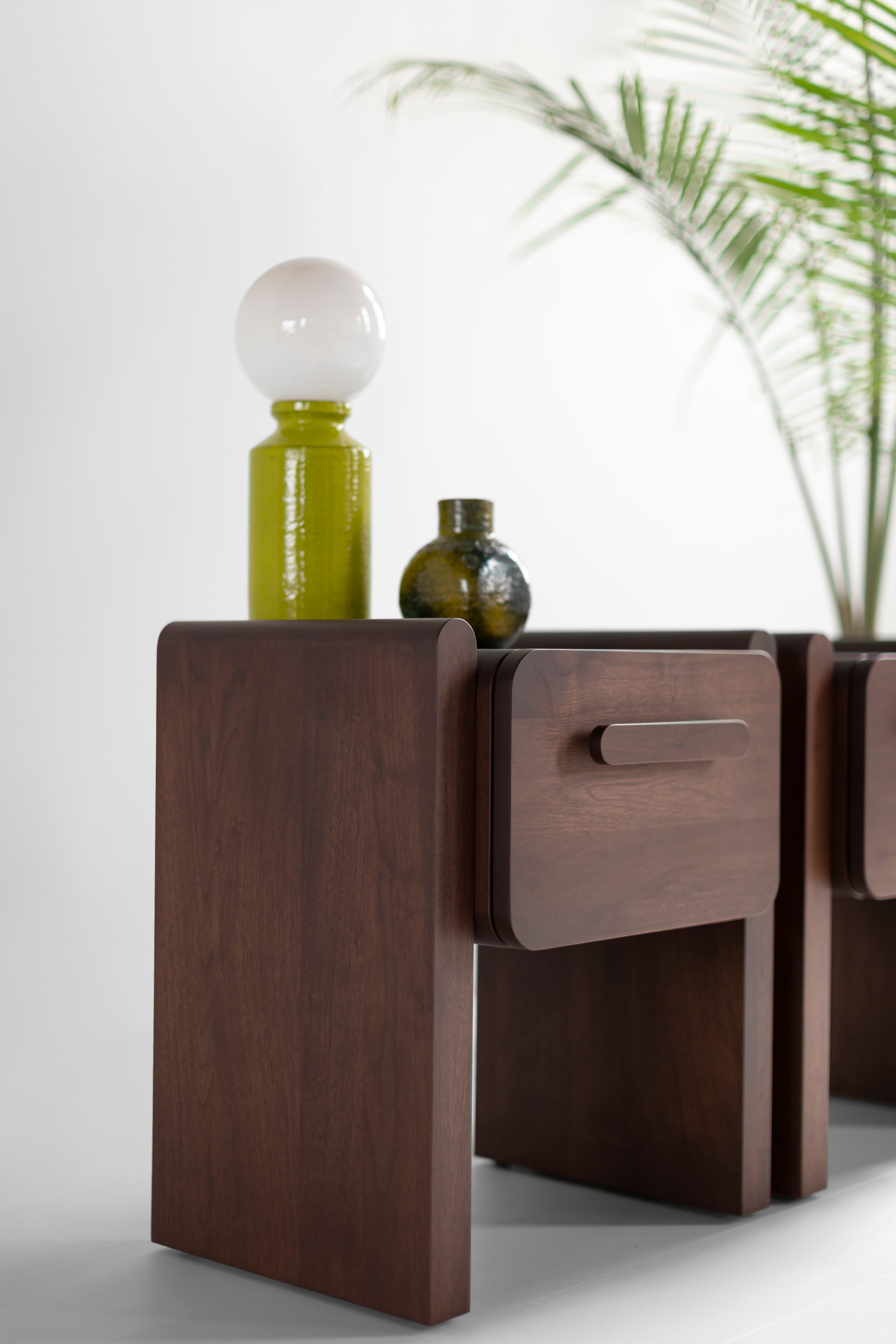 Walnut Nightstand Iris, image 5