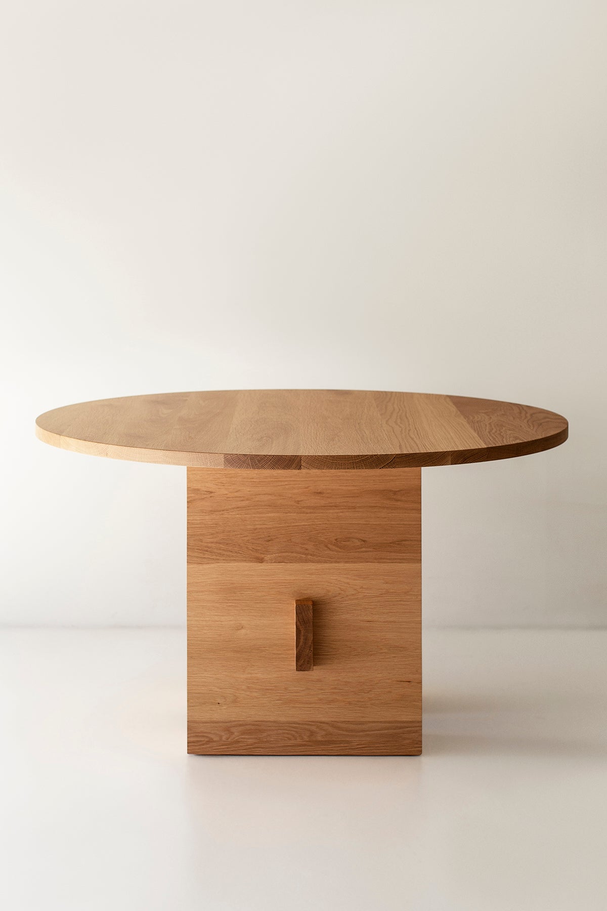 white oak round dining table surrey, image 08
