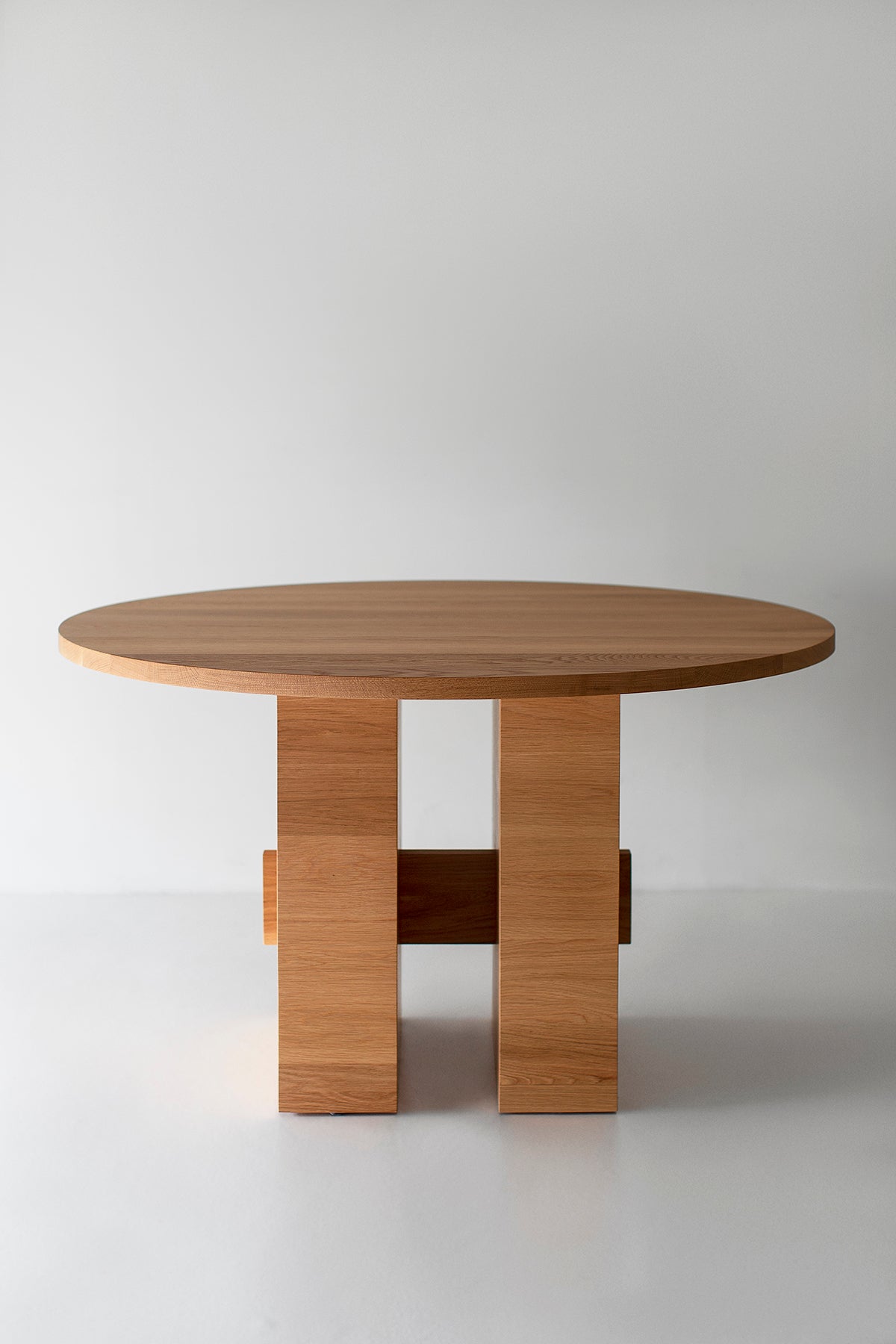 white oak round dining table surrey, image 10