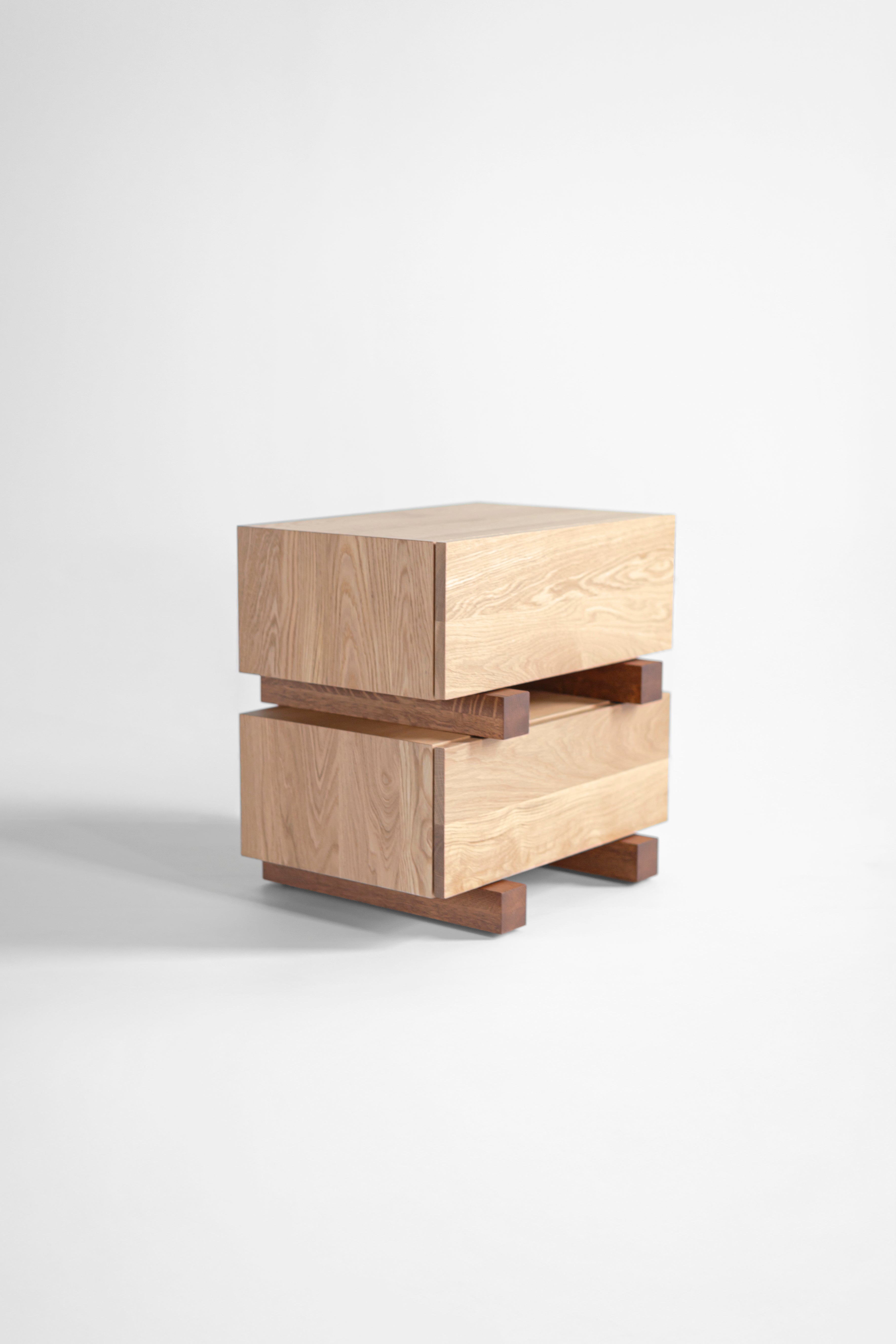 white oak santa fe nightstand, image 4
